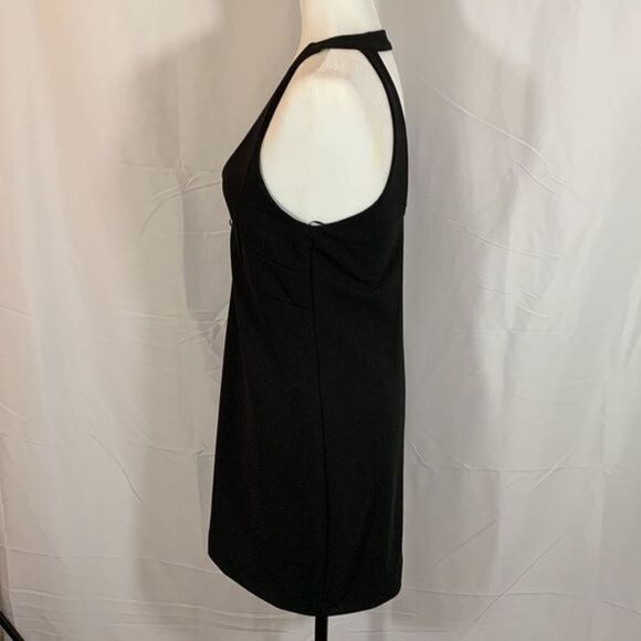 Zara Black Zipper Front Mini Dress - Picture 4 of 8